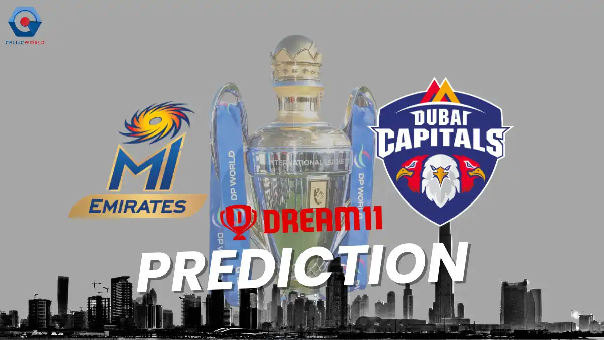 ILT20 2024 Match final Fantasy Cricket Team MI Emirates vs Dubai Capitals