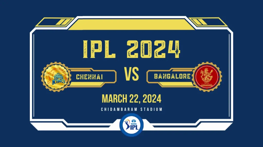 CSK vs RCB IPL Tickets 2024