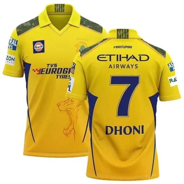 Dhoni 7 Jersey Chennai Super Kings