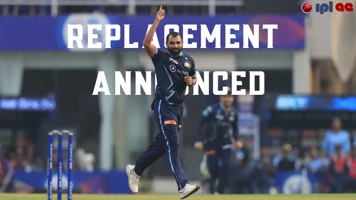Replacement for Mohd Shami Announced