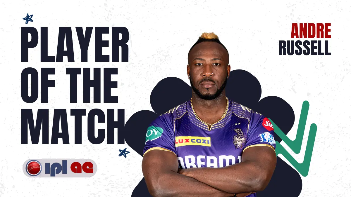 IPL Match 3: Player of the Match Andre Russell (KKR)