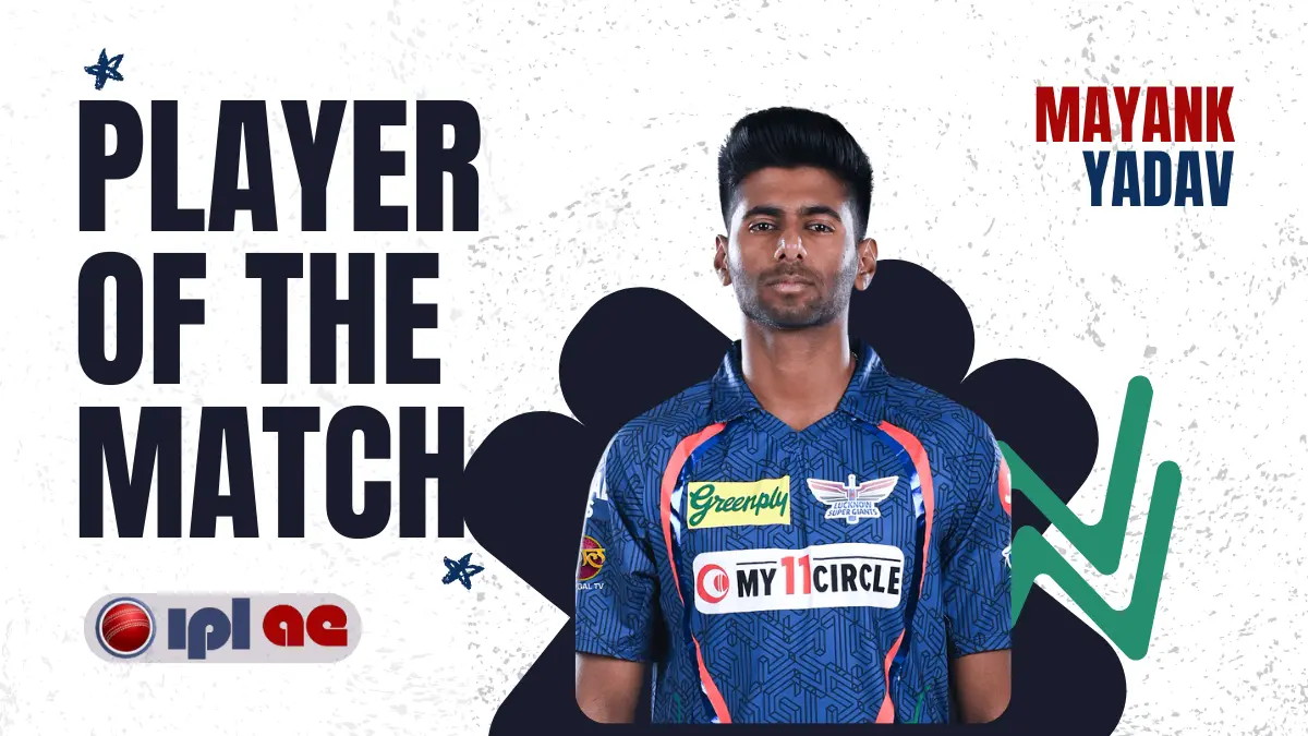 IPL Player of the Match Mayank Yadav (LSG)