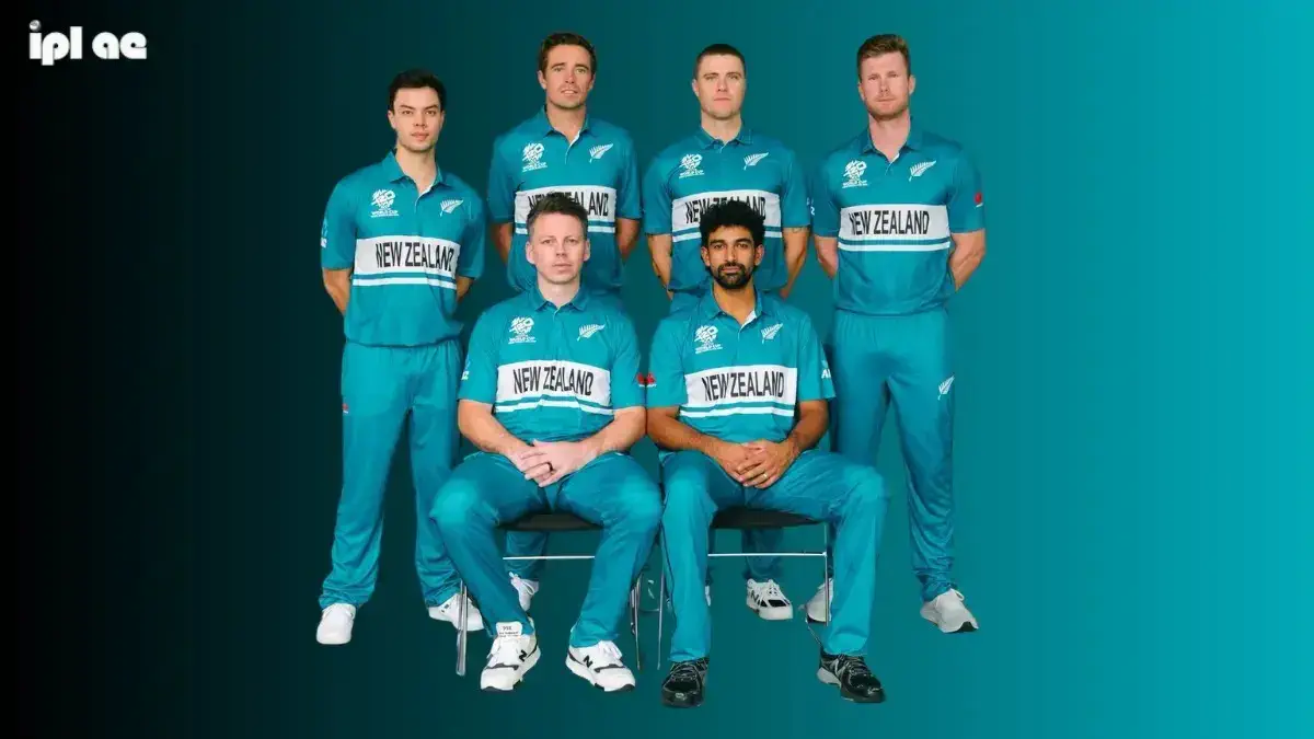 New Zealand ICC Mens T20 World Cup Jersey and Squad