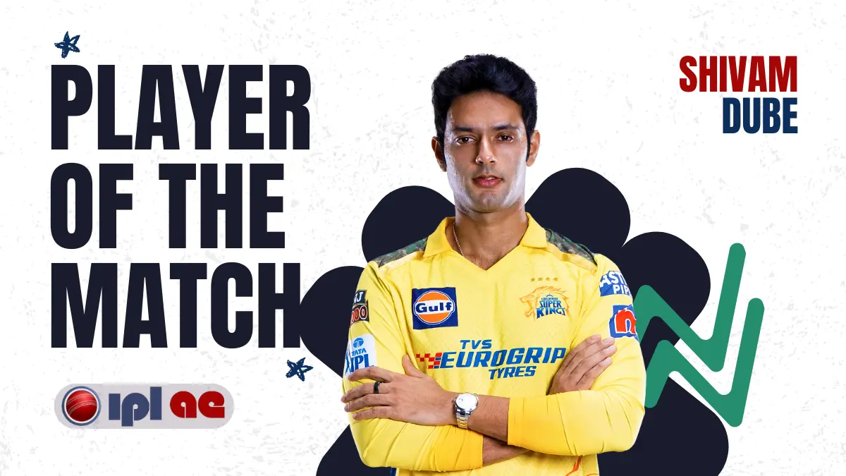 IPL Match 7: Player of the Match Shivam Dube (CSK)