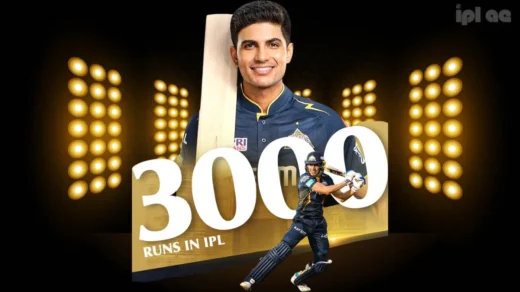 Shubman Gill Joins Elite Club with 3000 Runs in TATA IPL