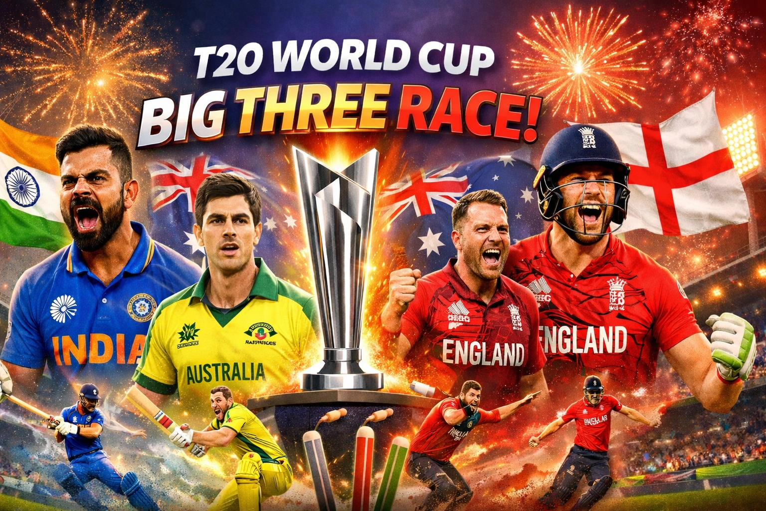 Big Thre Race T20 World Cup 2026